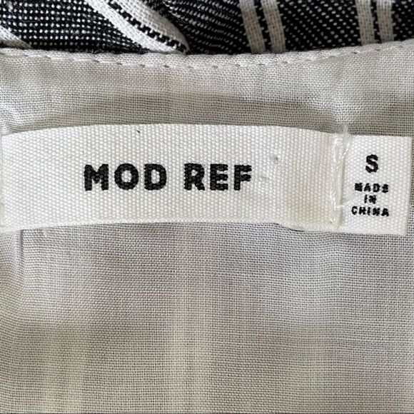 Mod Ref Blue White Stripe Capri Style Jumpsuit Size Small - Picture 5 of 15